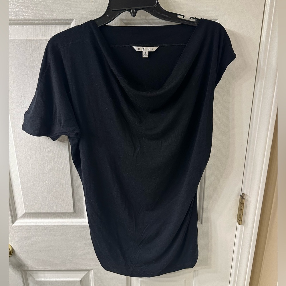 Cabi one sleeve off shoulder shirt